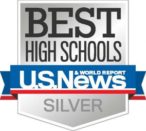 US NEw and World Report silver badge for high schools