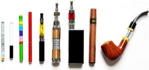 a variety of e-cigarettes