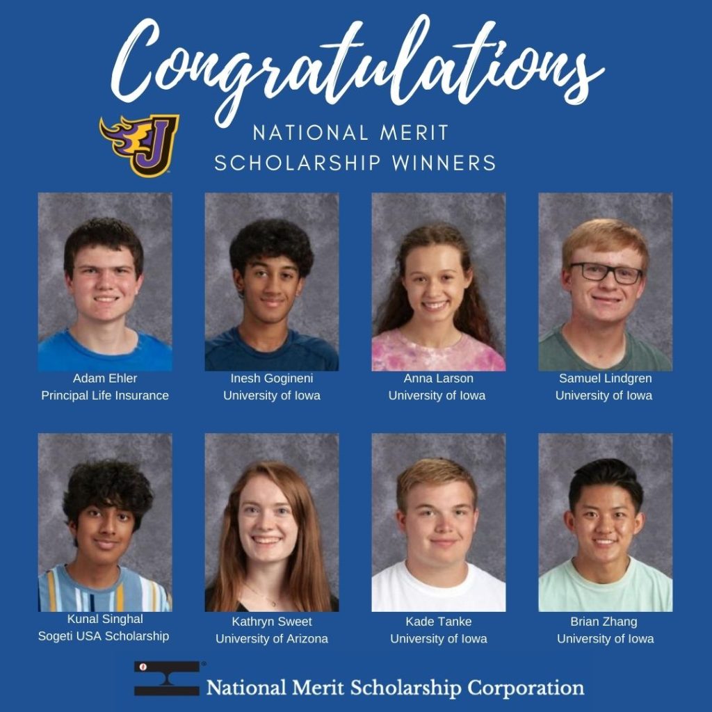 Eight JHS students receive National Merit scholarships - Johnston ...