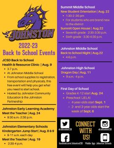 JCSD 2022 Back to School Events 2