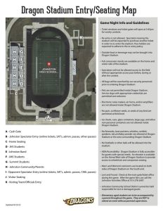 JHS Football Stadium Entry Seating Map