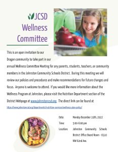 Wellness Committee Meeting Announcement