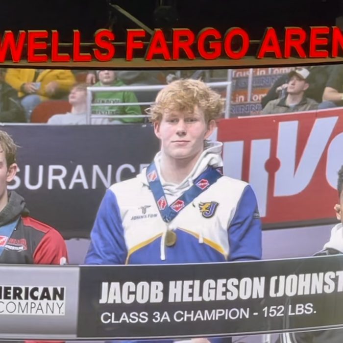 Helgeson wins state wrestling championship; Johnston comes home with five medals