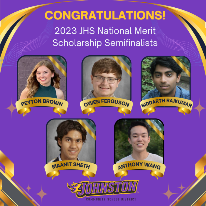 Five JHS students named National Merit Semifinalists
