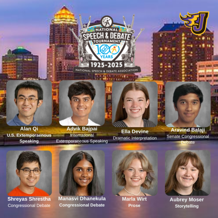 Johnston among hosts, competitors for 2025 National Speech and Debate Tournament